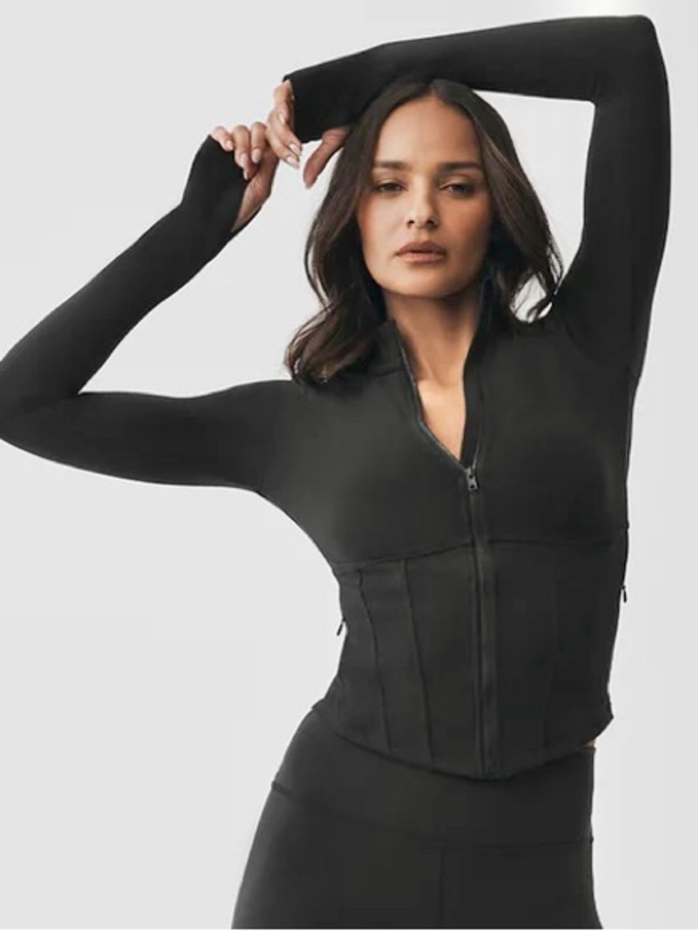 Alo Yoga | NEW! Airbrush Corset Full Zip Jacket